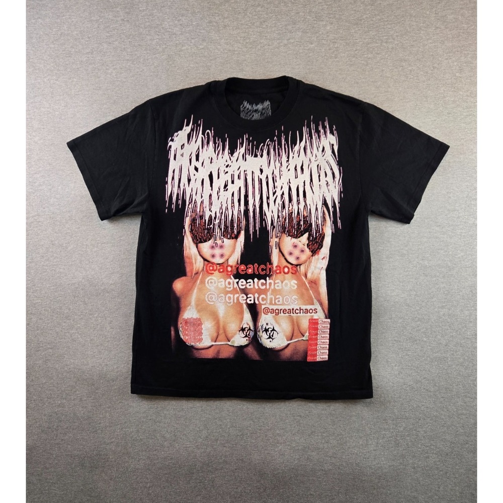 Ken Carson Chaos Live‎ Tour T Shirt Mens XL Black Droland Miller Twins Official